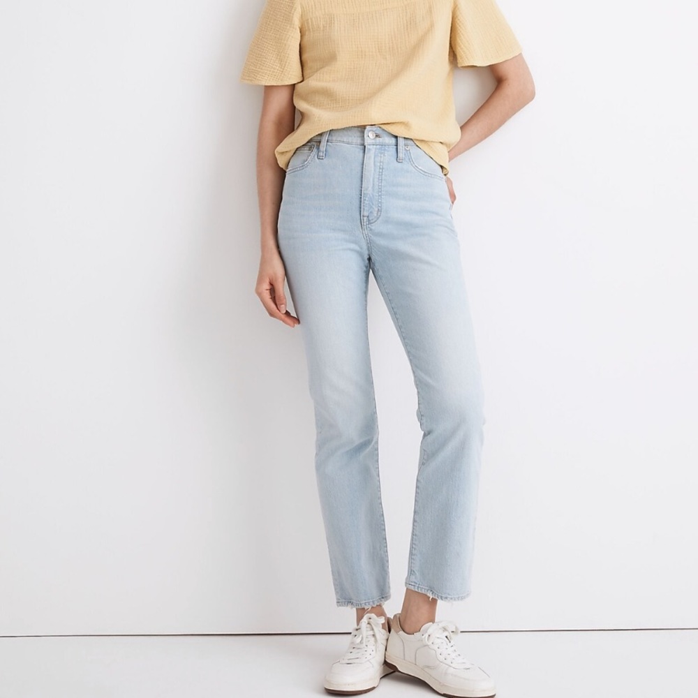 Madewell Slim Demi-Boot Jeans in Bellmeade Wash sz 25